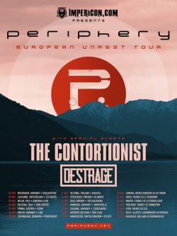 Periphery, The Contortionist, Destrage, nedelja, 7. 5. 2017, Dunaj (Szene), Avstrija
