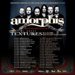 Textures predskupina Amorphis na evropski turneji