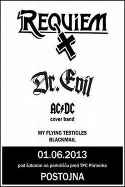 Ne pozabite na premierni koncert skupine Requiem v novi postavi in Dr. Evil!