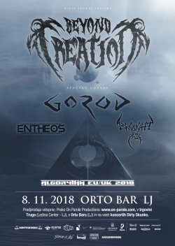 Beyond Creation, Gorod, Entheos, Brought by Pain, sobota, 8. 11. 2018, Ljubljana (Orto Bar)