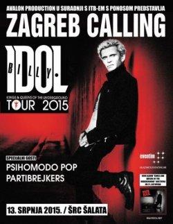 Billy Idol, ponedeljek, 13.07.2015, Zagreb (ŠRC Šalata), Hrvaška!