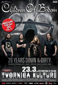 Children Of Bodom, četrtek, 23.03.2017, Zagreb (Tvornica kulture), Hrvaška!