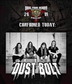 Na Bang Your Head!!! 2019 prihajajo tudi Dust Bolt!
