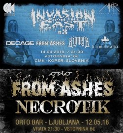 From Ashes z novimi koncertnimi termini! 