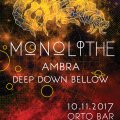 Riffeater #2 - Monolithe, Ambra, Deep Down Below, petek, 10.11.2017, Ljubljana (Orto Bar)