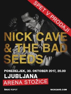 Nick Cave & The Bad Seeds so prestavljeni v Areno Stožice, v prodaji so ponovno vstopnice!