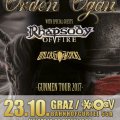 Orden Ogan (Rhapsody Of Fire, Unleash The Archers), ponedeljek, 23.10.2017, Graz (Explosiv), Avstrija
