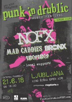 Ne pozabite 21.6.2018 Punk in Drublic festival!