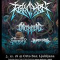 Revocation, Archspire, Rivers of Nihil, Soreption, sreda, 5. 12. 2018 - Ljubljana (Orto Bar)