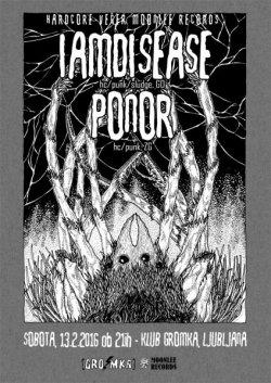 Iamdisease, Ponor, sobota, 13.02.2016, Ljubljana (Gromka)!