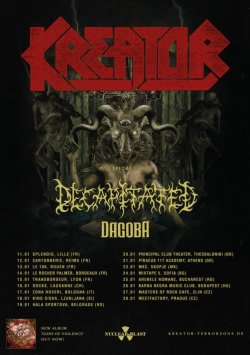 Kreator, Decapitated, Dagoba, četrtek, 18. januar 2018, Kino Šiška, Ljubljana