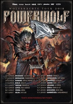 Powerwolf razodeli prve termine nove evropske turneje!