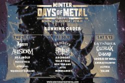 Winterdays of Metal 2018.2, 29.11.2018 - 2.12.2018, Bohinjska Bistrica